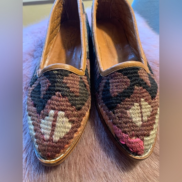 Anka Craft Kilim leather Loafers SZ 38 handmade in turkey - Picture 8 of 14